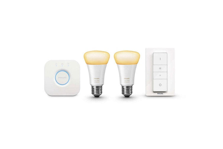 Philips Hue Wi-Fi Starter Kit 2.0 Bridge Dimmer Switch White E27 LED Light Bulb