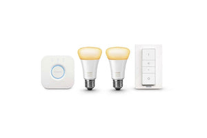 Philips Hue Wi-Fi Starter Kit 2.0 Bridge Dimmer Switch White E27 LED Light Bulb