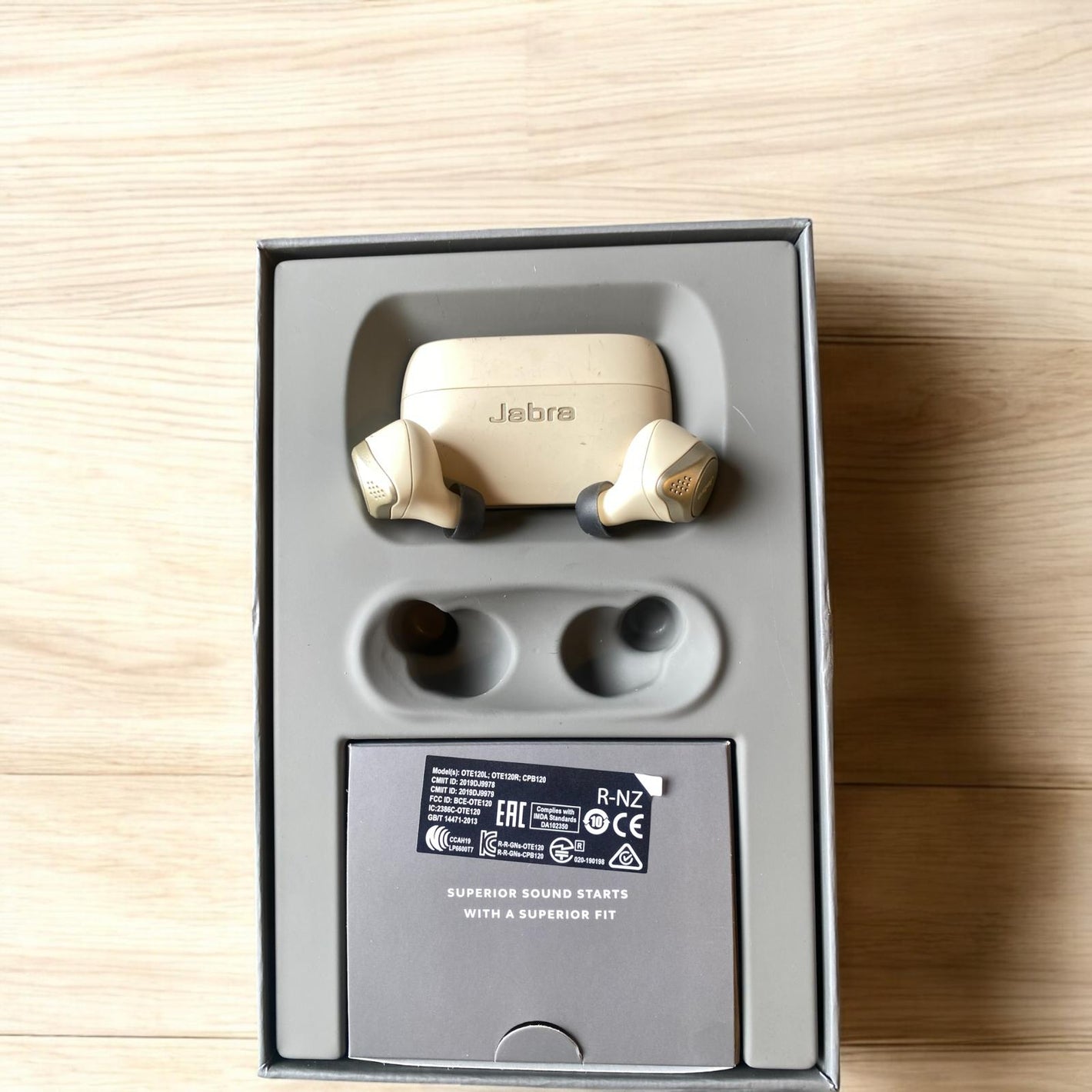 Jabra Elite 75T True Wireless In-Ear Headphones - Gold Beige