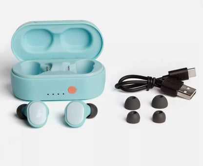 Skullcandy Sesh Evo True Wireless In-Ear Headphones (Bleached Blue))