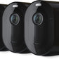 Arlo Pro 4 Spotlight Camera -(Pack of 3) - Wireless Security, 2K Video & HDR, Color Night Vision, 2