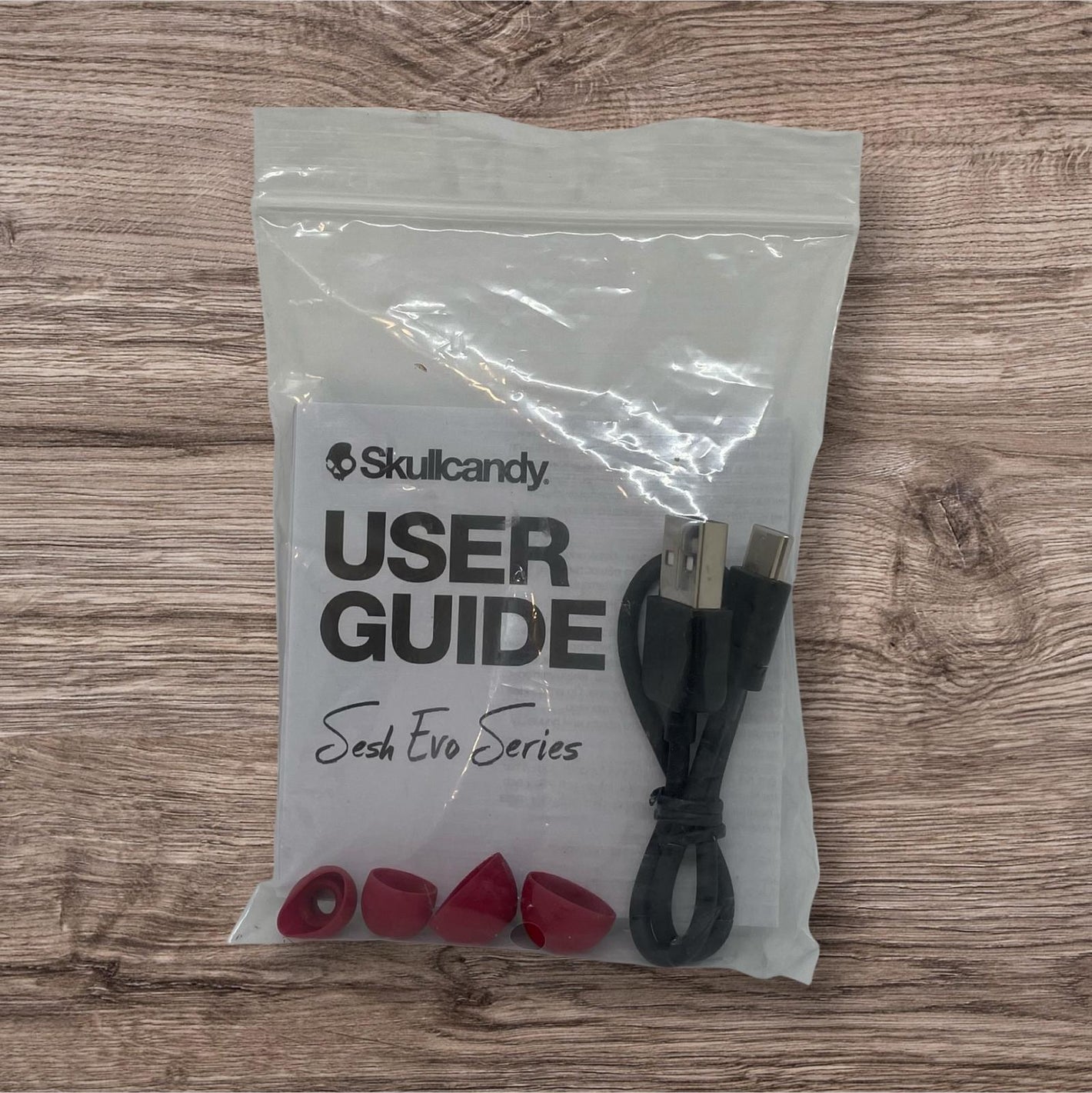 Skullcandy Sesh Evo Spare maroon buds and lead