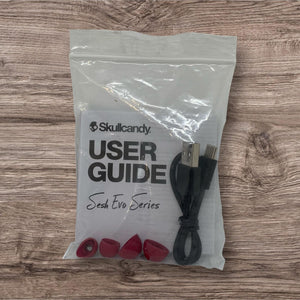 Skullcandy Sesh Evo Spare maroon buds and lead