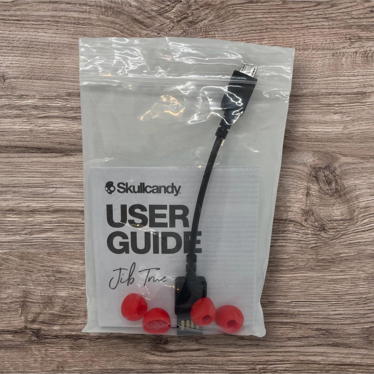 Skullcandy Jib True spare red buds and lead