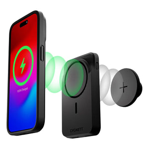 Cygnett MagMove 5K Dual Magnet Power Bank - Black