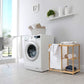 Ovela Bamboo Laundry Basket and Shelf - OVBAMBOOLSA