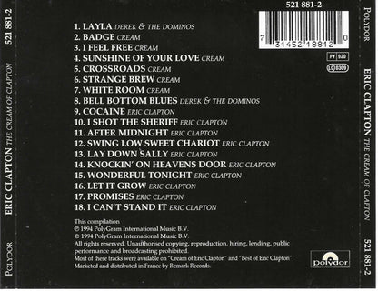 Eric Clapton – The Cream Of Clapton - Refurbished Electronics at Tydi NZ