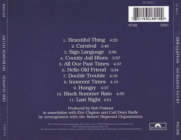 Eric Clapton – No Reason To Cry