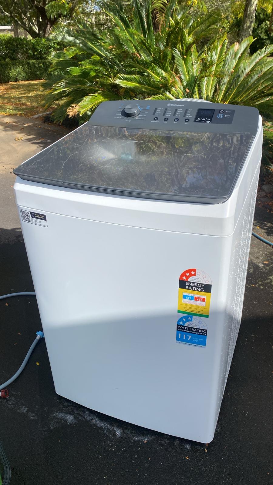 Westinghouse 8kg Top Loader Washing Machine - White (EasyCare Series/ WWT8084... - Refurbished Electronics at Tydi NZ