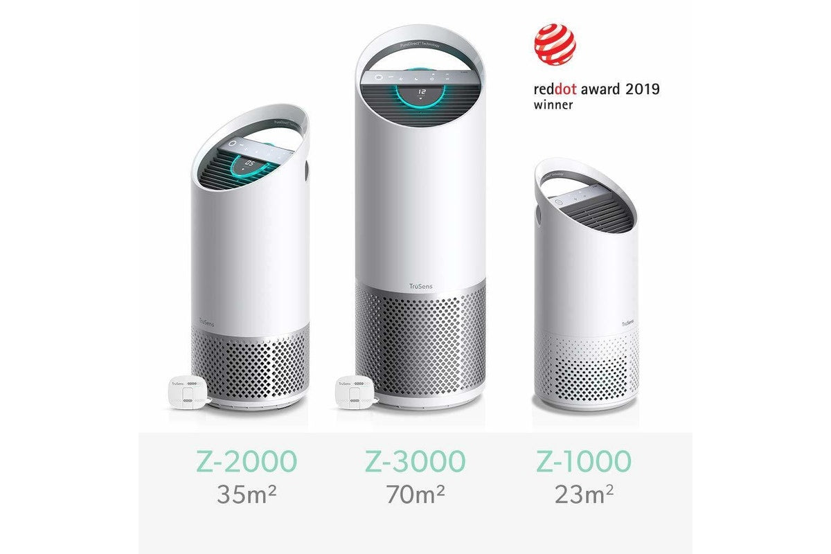 TruSens Z-3000 Air Purifier with Air Quality Monitor Large