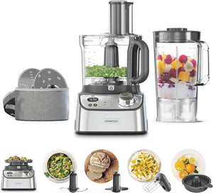 Kenwood FDM71.450SS MulticolorPro Express Weigh food processor with 8 accessories, adjustable speed