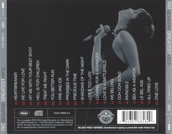 Pat Benatar - Greatest Hits