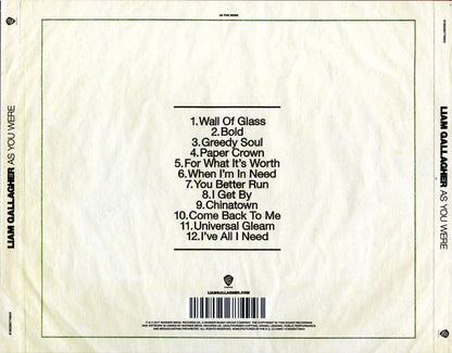 Liam Gallagher – As You Were