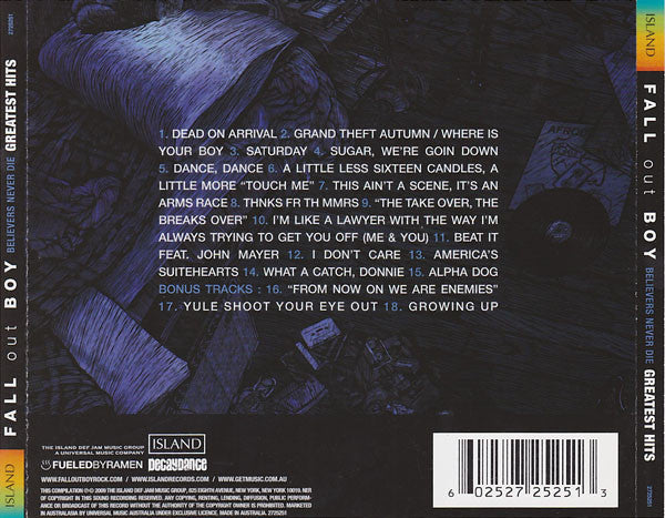 Fall Out Boy – Believers Never Die (Greatest Hits)