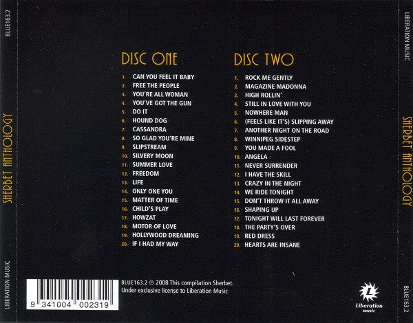 Sherbet – Anthology 2 Disc CD