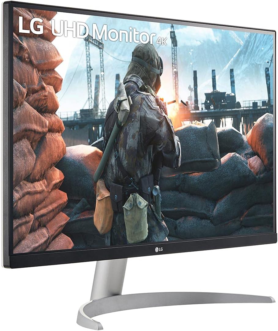 LG 27UP600-W 27" 4K UHD IPS Monitor, DCI-P3 95%, 5ms (GTG), HDMI, VESA DisplayHDR 400, AMD FreeSync,