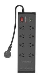 Monster 8 Socket Surge Protector with USB-C & USB-A Ports - Refurbished Electronics at Tydi NZ