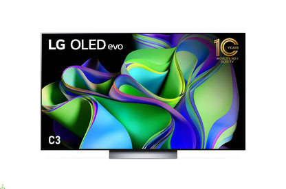 LG C3 55 inch OLED evo TV with Self Lit OLED Pixels
