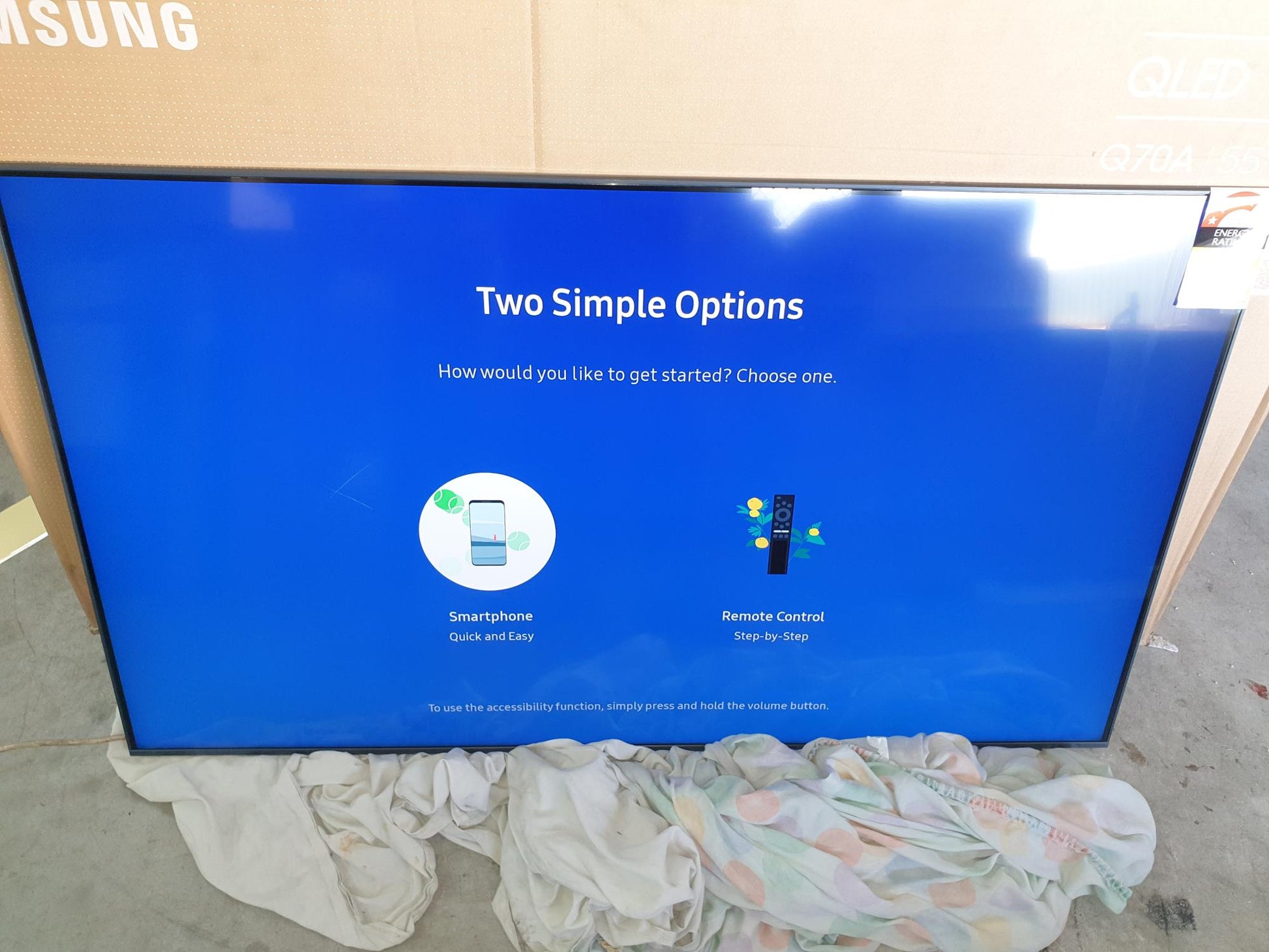 SAMSUNG 55-Inch Class QLED Q70A Series - 4K UHD Quantum HDR Smart TV with Ale... - Refurbished Electronics at Tydi NZ