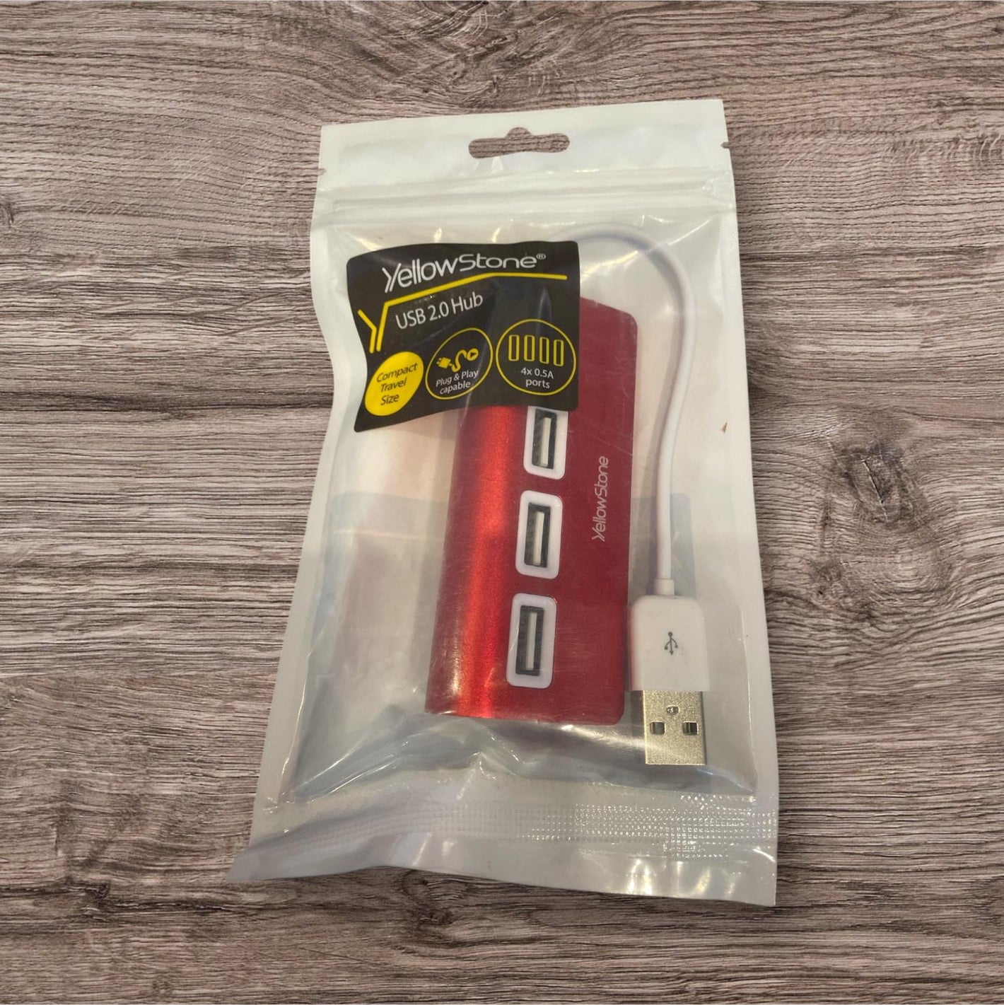 YELLOWSTONE USB 2.0 Hub (Red)