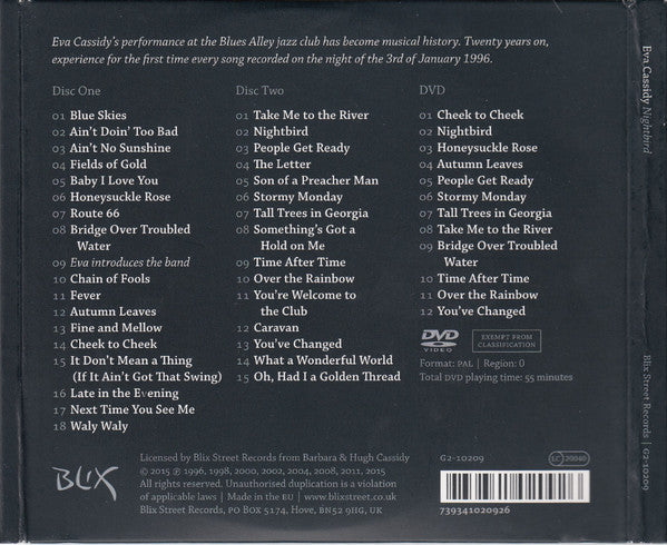Eva Cassidy – Nightbird (2x CD, 1 x DVD)