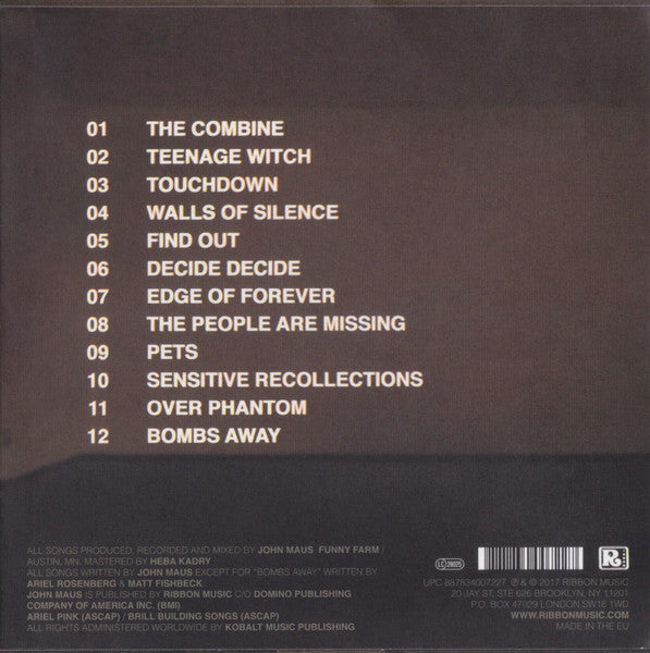 John Maus – Screen Memories