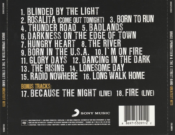 Bruce Springsteen & The E Street Band* – Greatest Hits