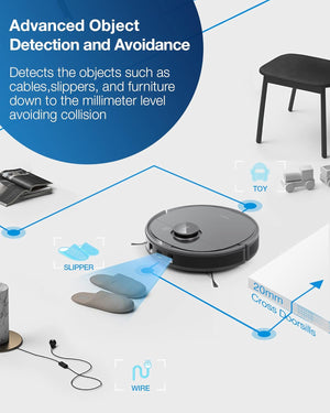 Ecovacs DEEBOT Mopping Robot Vacuum w/laser sensor model OZMO T8 AIVI+ DBX11-11