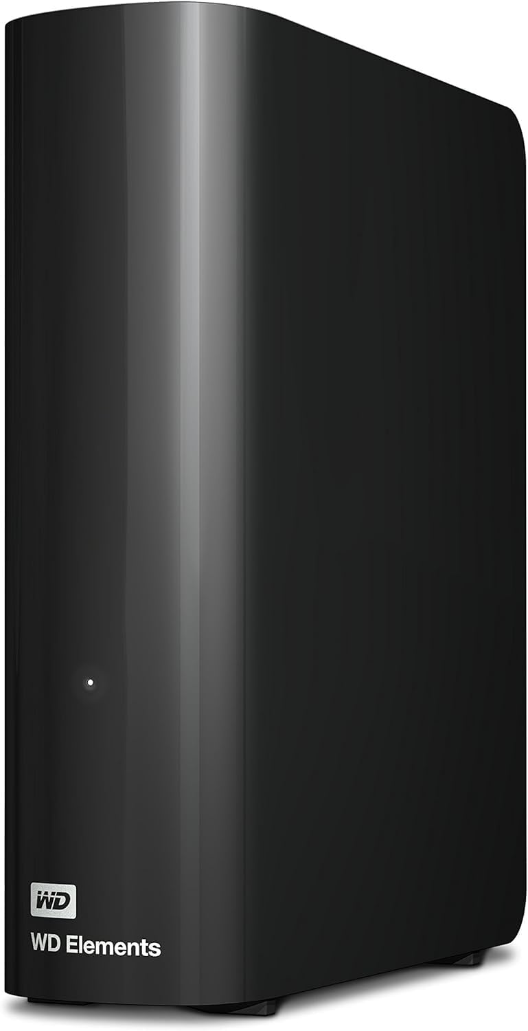 Western Digital 10TB Elements Desktop Hard Drive, WDBBKG0100HBK-AESN , Black
