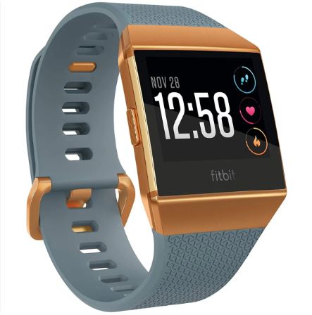 Fitbit Ionic Smart Fitness Watch  Slate Blue/Burnt Orange