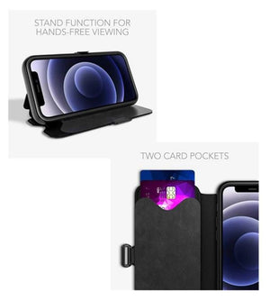 Tech21 Evo Wallet Case for iPhone 12 / 12 Pro Two Card Slots - Black