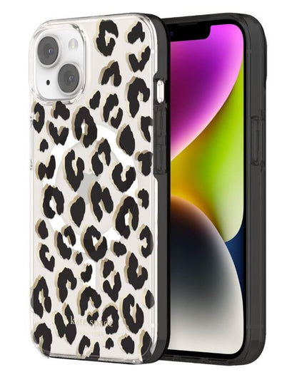 Kate Spade iphone 14 - City Leopard Black