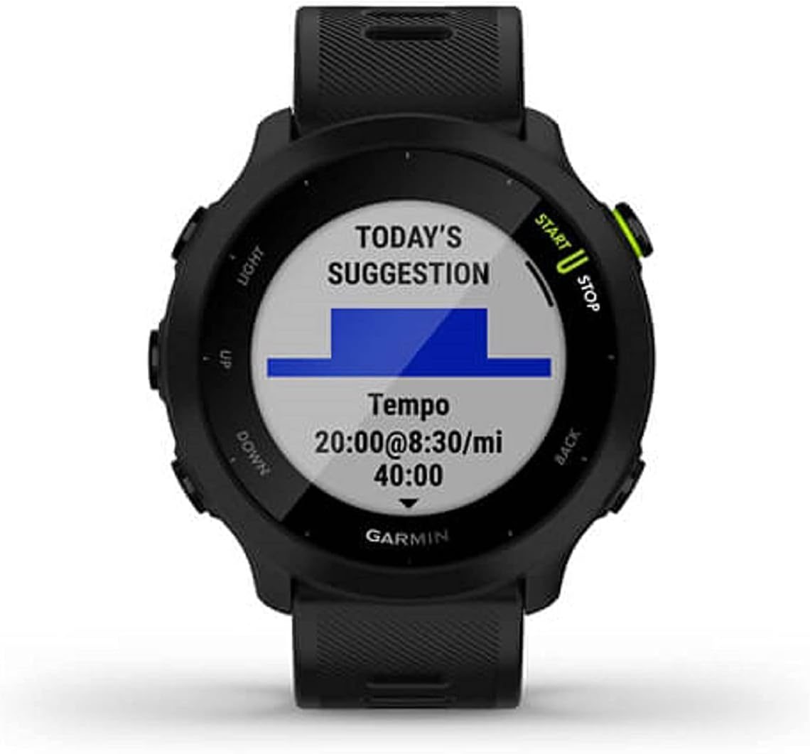 Garmin Forerunner 55 GPS Smart Watch - Black