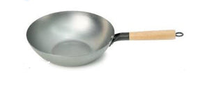 Ovela Flat Base Carbon Steel Wok 30cm Set - Refurbished Electronics at Tydi NZ