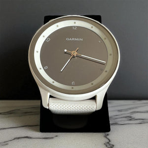 Garmin Vivomove Hybrid Smartwatch - Ivory Case with Ivory Band (GPS, Bluetooth, Sport Edition)