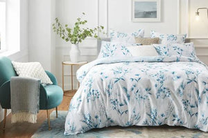 Matt Blatt printed Botanical Cotton Sateen Quilt Cover Set - Single
