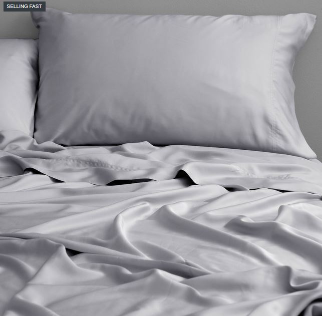 Lustro Luxury Bamboo Sheet Set - Perla Silver