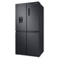 Samsung 488L French Door Refrigerator with Non-Plumbed Dispenser SRF5700BD - Black