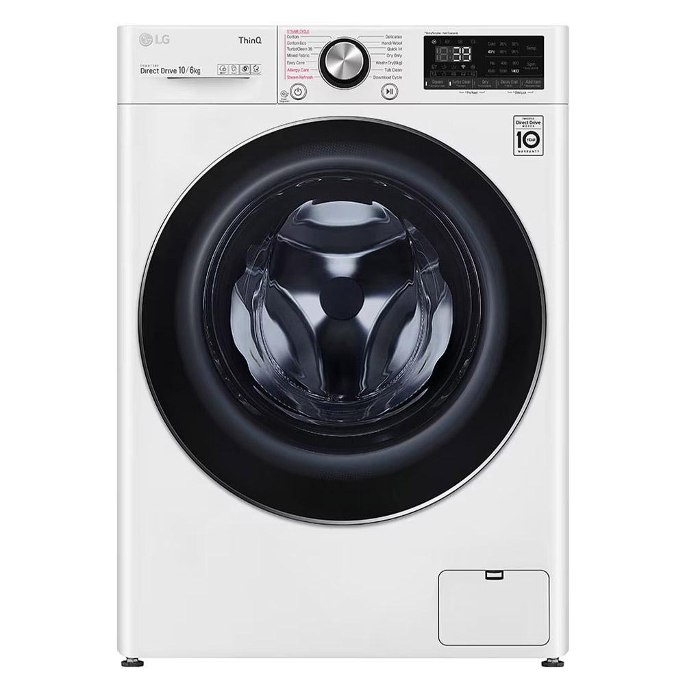 LG WVC9-1410W 10kg/6kg Front Load Washer Dryer Combo with Steam