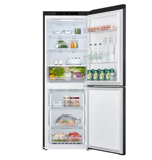 LG 306L Bottom Mount Fridge - Matte Black Finish