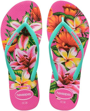 Havaianas Slim Floral Ladies Flip Flops