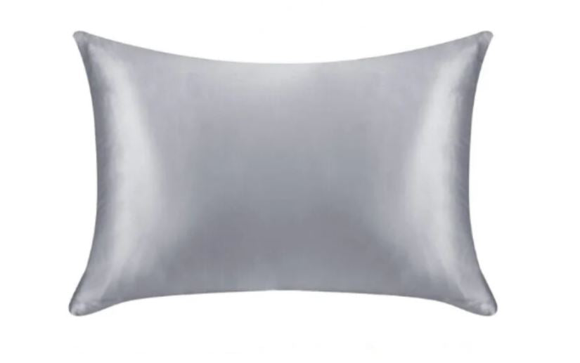 Ovela Set of 2 Mulberry Silk Pillowcases (Silver)