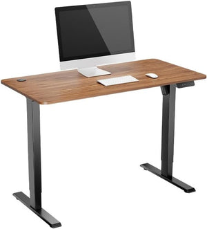 Ergolux Electric Standing Desk 120 x 60cm (Walnut/Black) - ELESTNDSKNA