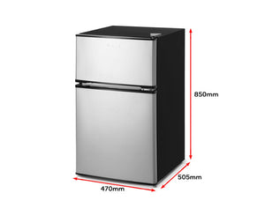 Kogan 87L Top Mount Fridge (Silver)