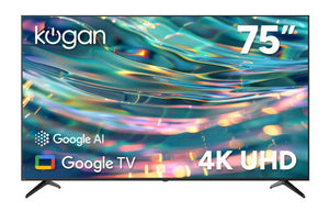 Kogan 75" LED 4K Smart AI Google TV - U95T, 75 Inch,