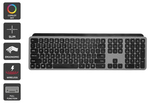Kogan Low Profile Wireless Keyboard with Copilot AI Key