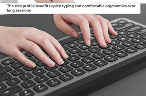 Kogan Low Profile Wireless Keyboard with Copilot AI Key