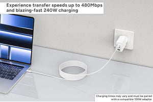 Kogan 240W PD Woven USB-C Charging Cable (2m, 3 Pack)