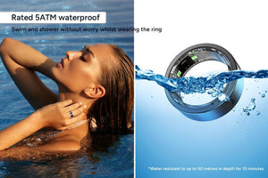 Kogan Aura Smart Ring (Black, Size 11)