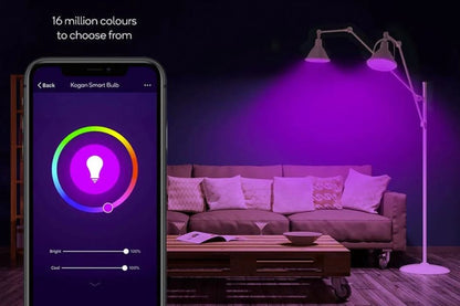 Kogan SmarterHome™ 9W Colour & Warm/Cool White Smart LED Bulb (E27, Wi-Fi)